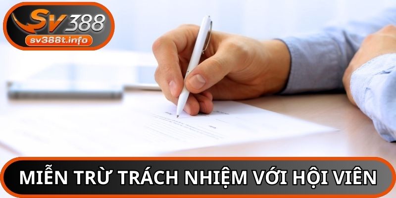 Loại trừ trách nhiệm đối với người chơi SV388